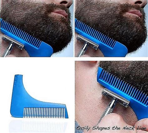 Pcs Beard Shaping Tool Template Beard Shaper Tool Plus Comb Shaping