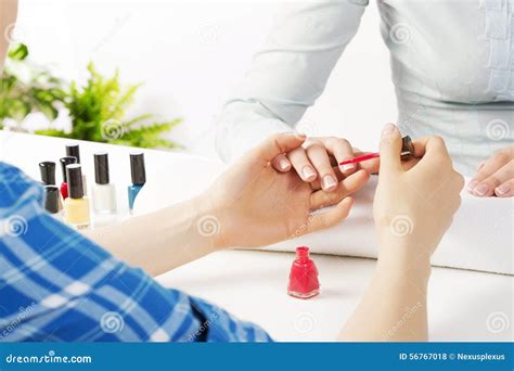 In Nail Salon Stock Photo Image Of Beautiful White 56767018