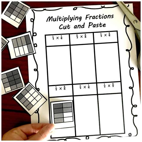 Multiplying Fractions With Area Models Worksheet Printable Word Searches