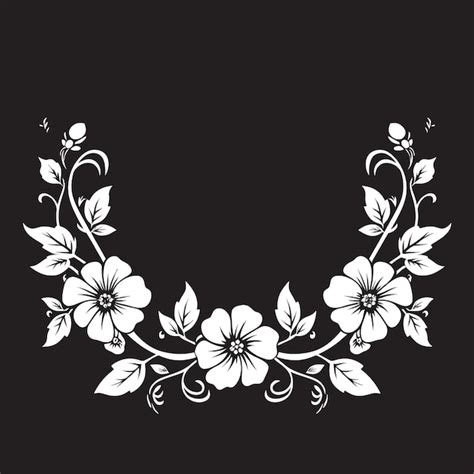 Intricado Noir Bloom Framework Black Design Icon Whimsical Botanical