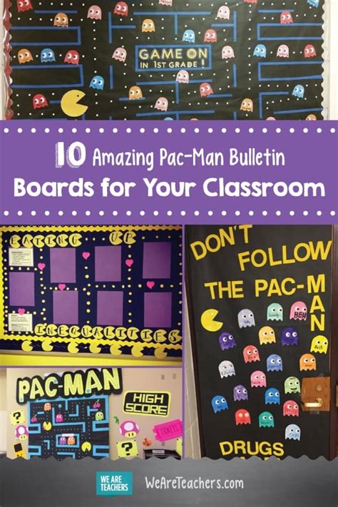 Pac Man Bulletin Boards For The Classroom Weareteachers