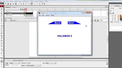 Membuat Tombol Dan Next Dan Previous Di Adobe Flash Animasi