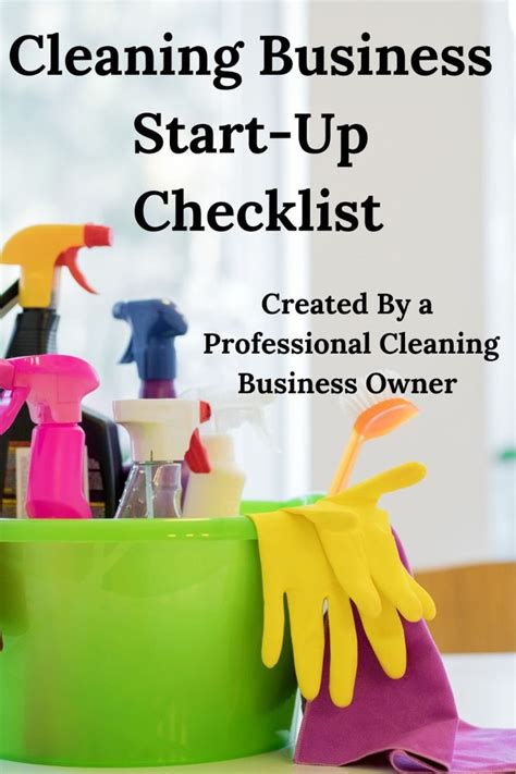 Cleaning Business Start Up Checklist En 2024