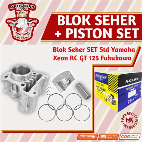 Jual Blok Seher SET Cylinder Comp Aerox Xeon 125 RC GT 1LB Fukukawa