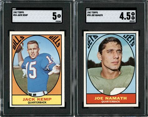 1967 Topps Football Complete Set 132 W SGC