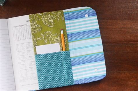 Snappy Composition Book Cover Fabric Covered Notebook Tutorial