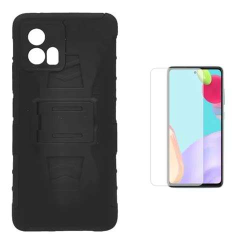 Mica Funda Uso Rudo Clip Para Motorola G Negro Meses Sin Inter S