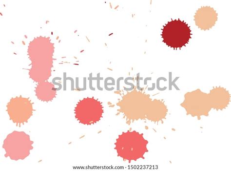 Paint Splatter Background Red Nude Ink Stock Vector Royalty Free Shutterstock