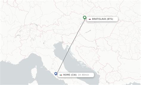 Direct Non Stop Flights From Bratislava To Rome Schedules