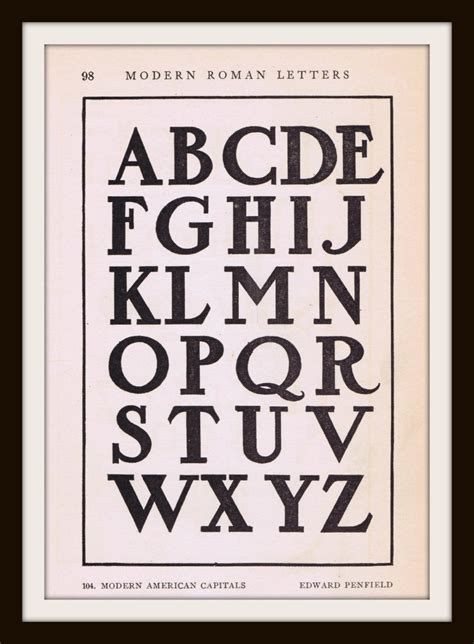 Antique Alphabet Font from early 1900's | Knick of Time