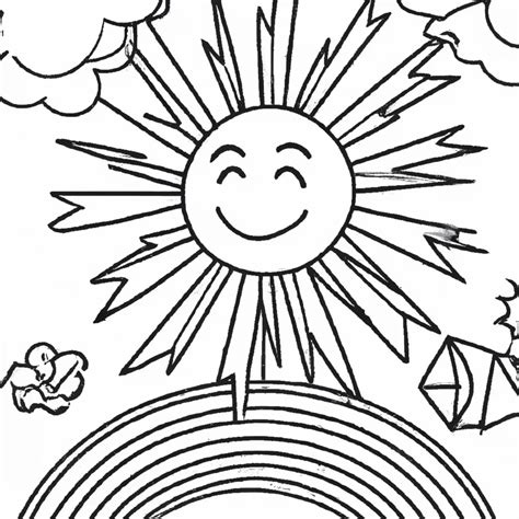 Desenhos De Raios De Sol Para Imprimir E Colorir