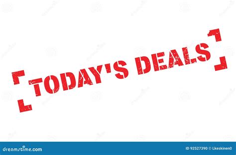 Today S Deals Rubber Stamp Stock Vector Illustration Of Commerce 92527390