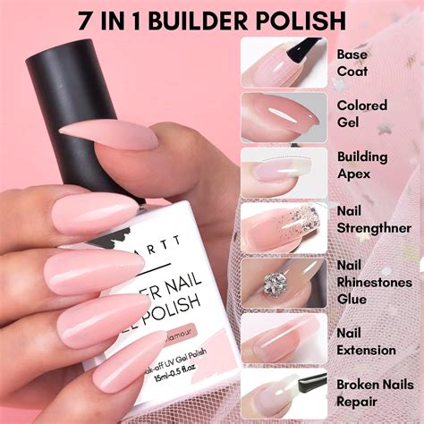 Makartt Builder Esmalte de uñas en gel 7 en 1 multifuncional para