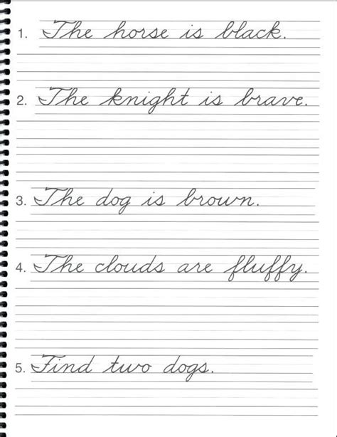 Cursive Sentences Worksheets Pdf