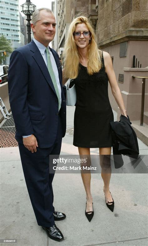 Writer Anne Coulter attends the wedding of television host Geraldo ...