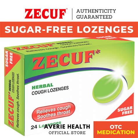 Zecuf Herbal Cough Lozenges Sugar 24s Sore Throat Cough Difflam