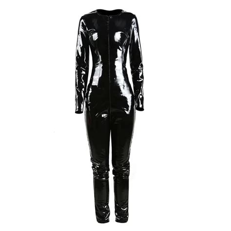 Buy Gothic Womens Clubwear Sexy Wetlook Pvc Full