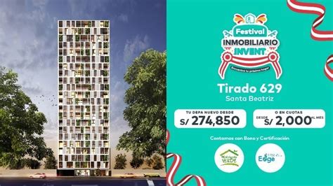 Proyecto Invent Tirado Departamentos En Cercado De Lima Nexo