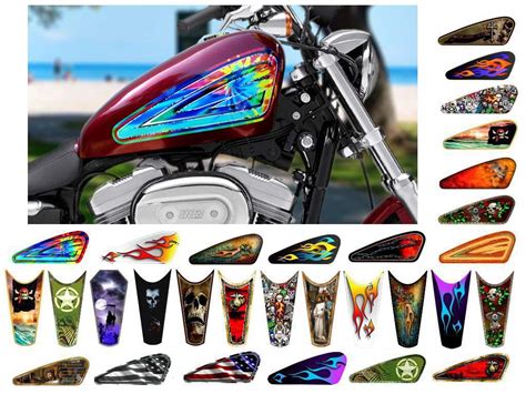 Buy Motorcycle Tank Decals Sets For Harley Davidson Sportster Honda