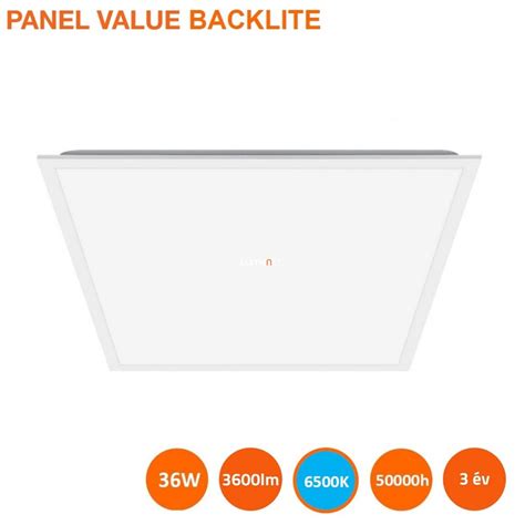 Ledvance Value Backlite Led Panel W K Lm X Mm X W