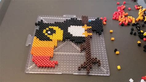 Perler Bead Toucan Blue Square YouTube