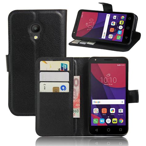 Lychee Imprimir Pu Estuche De Cuero Para El Tel Fono Alcatel Pixi