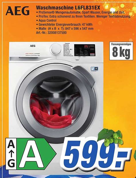 Aeg Waschmaschine L6fl831ex Angebot Bei Expert Technomarkt 1Prospekte De