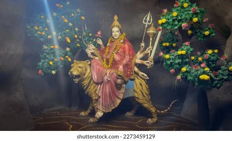 Maa Chandraghanta Nav Durga Images Navratri Stock Photo 2273459129 | Shutterstock