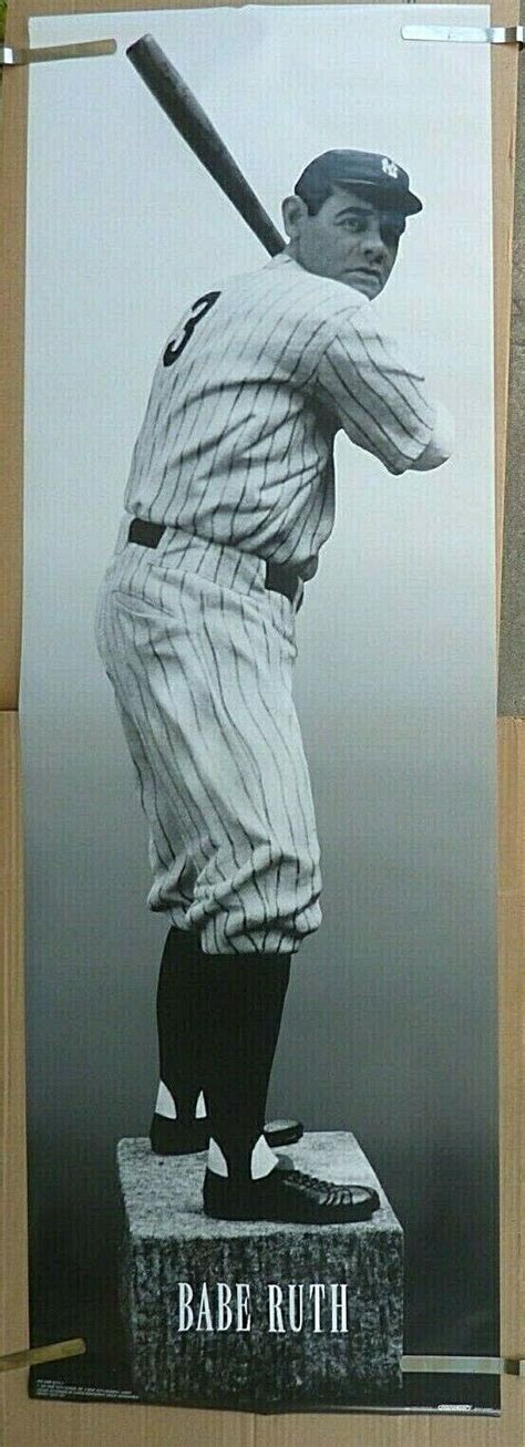 Mavin RARE BABE RUTH NY YANKEES VINTAGE ORIGINAL BIG DOOR SIZE MLB POSTER