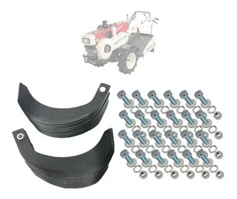 Kit 24 Enxada Rotativa Parafusos Para Tobatta Yanmar