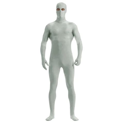 Lzcmsoft Mens Spandex Zentai Suit Eyes Hole Nylon Lycra Halloween Cosplay Second Skin Bodysuits