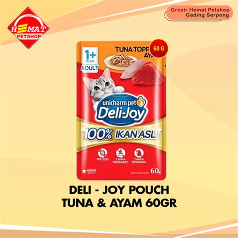 Jual Makanan Kucing Basah Deli Joy Cat Wet Food Pouch Sachet Gram