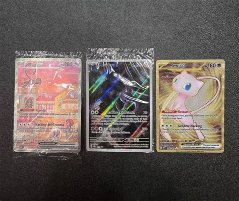 Pokemon Lotto Mew Ex Alternative Mewtwo Mew Gold Metal Ultra