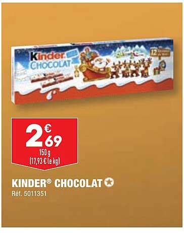 Promo Kinder Chocolat Chez Aldi Icatalogue Fr