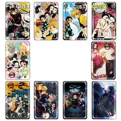 Demon Slayer Kimetsu No Yaiba Sticker 100pcs Different Style Anime Stickers Bus Id Waterproof