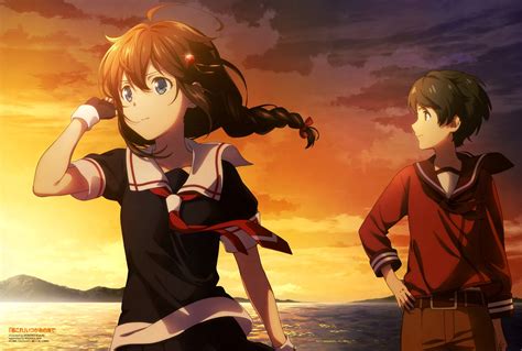 2girls Anthropomorphism Bow Braids Brown Hair Clouds Gloves Jpeg