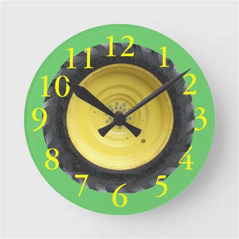 Tractor Tire Wall Clock Zazzle