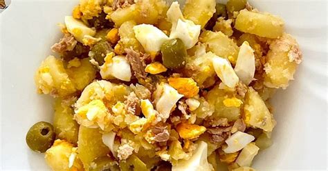 Ensalada De Patata Huevo Y Atún Receta De Maria Cookpad