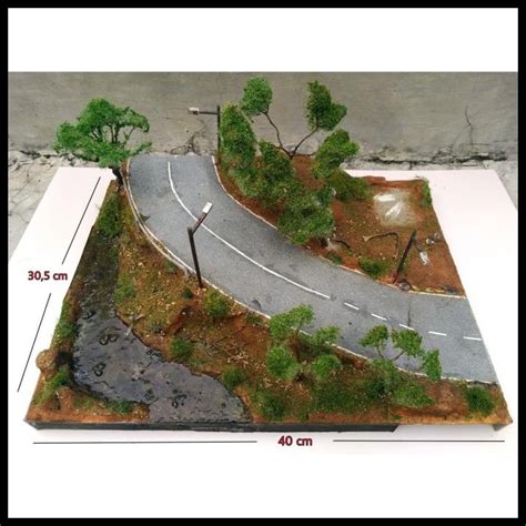 Jual Jalan Raya Miniatur Diorama Maket Replika Jalanan Dan Sungai