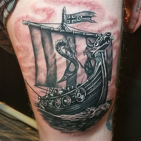 Viking Longboat Tattoo