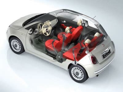 5ooblog | FIAT 5oo: New Fiat 500 - Interior Space