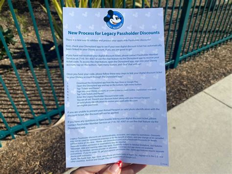 Photo Instructions On How To Extend Disneyland Resort Legacy