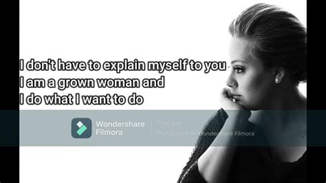 Adele Oh My God Lyrics Youtube