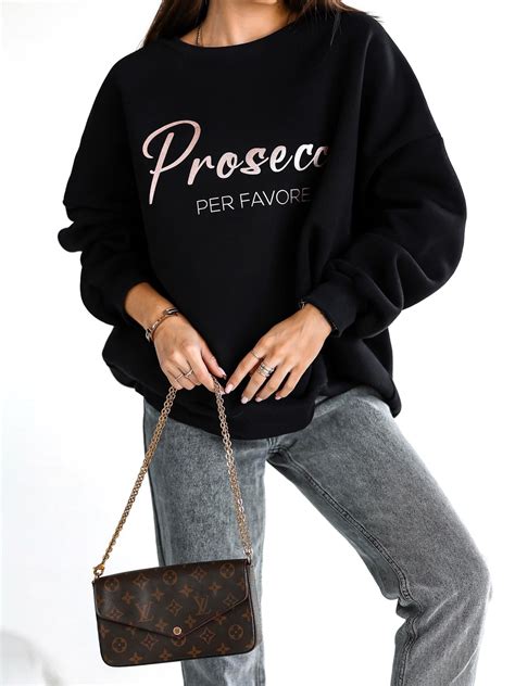 Bluza PROSECCO Czarna Mififi Fashion Shop