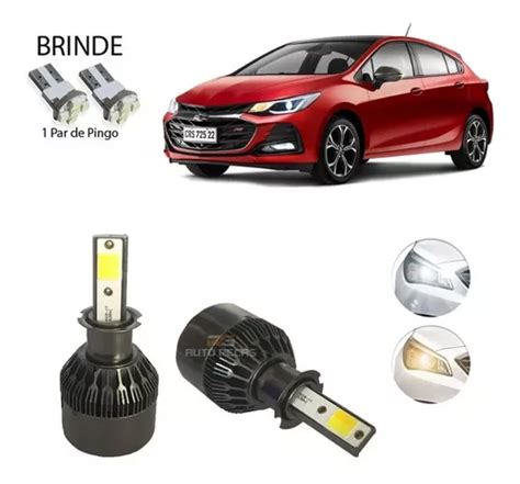 Super Led Duas Cores K K Farol Baixo Alto Gm Cruze