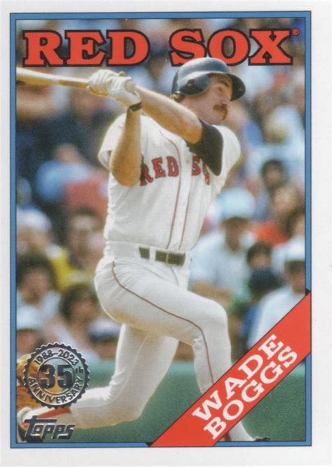 2023 Topps 1988 Topps Baseball 35th Anniversary Series One T88 84 Wade Boggs Trading Card