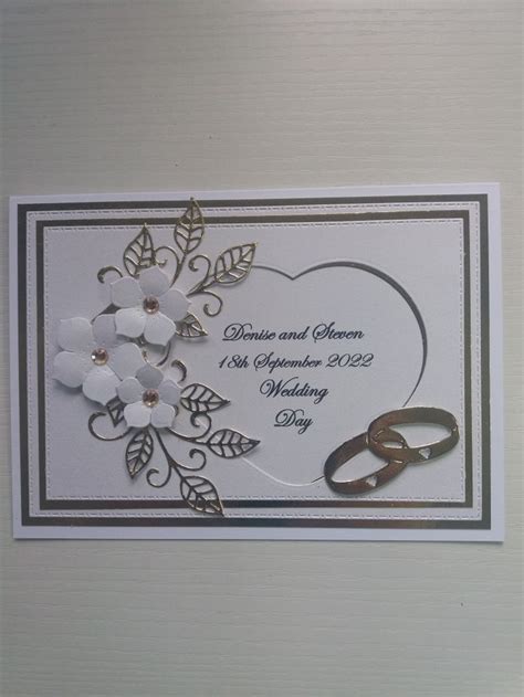 Pin By Andria Cameron On Cards Wedding Card Craft Wedding Day Cards