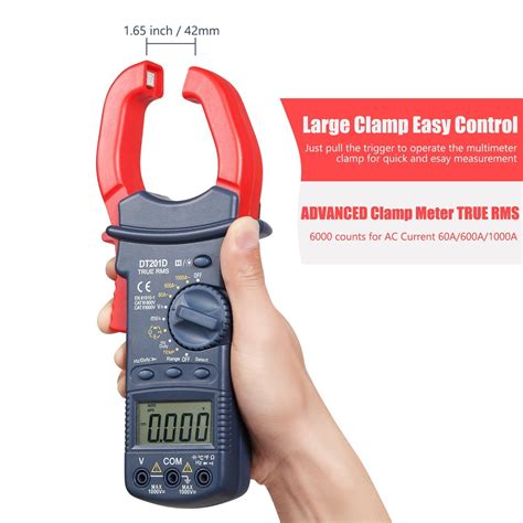 Astroai Digital Clamp Meter Trms Counts Multimeter Volt Meter