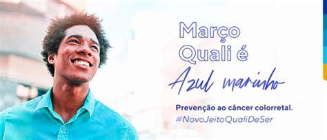 Março Azul Marinho Prevenção ao câncer colorretal Qualicorp