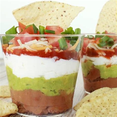 Individual 7 Layer Dips Perfect Party Appetizers